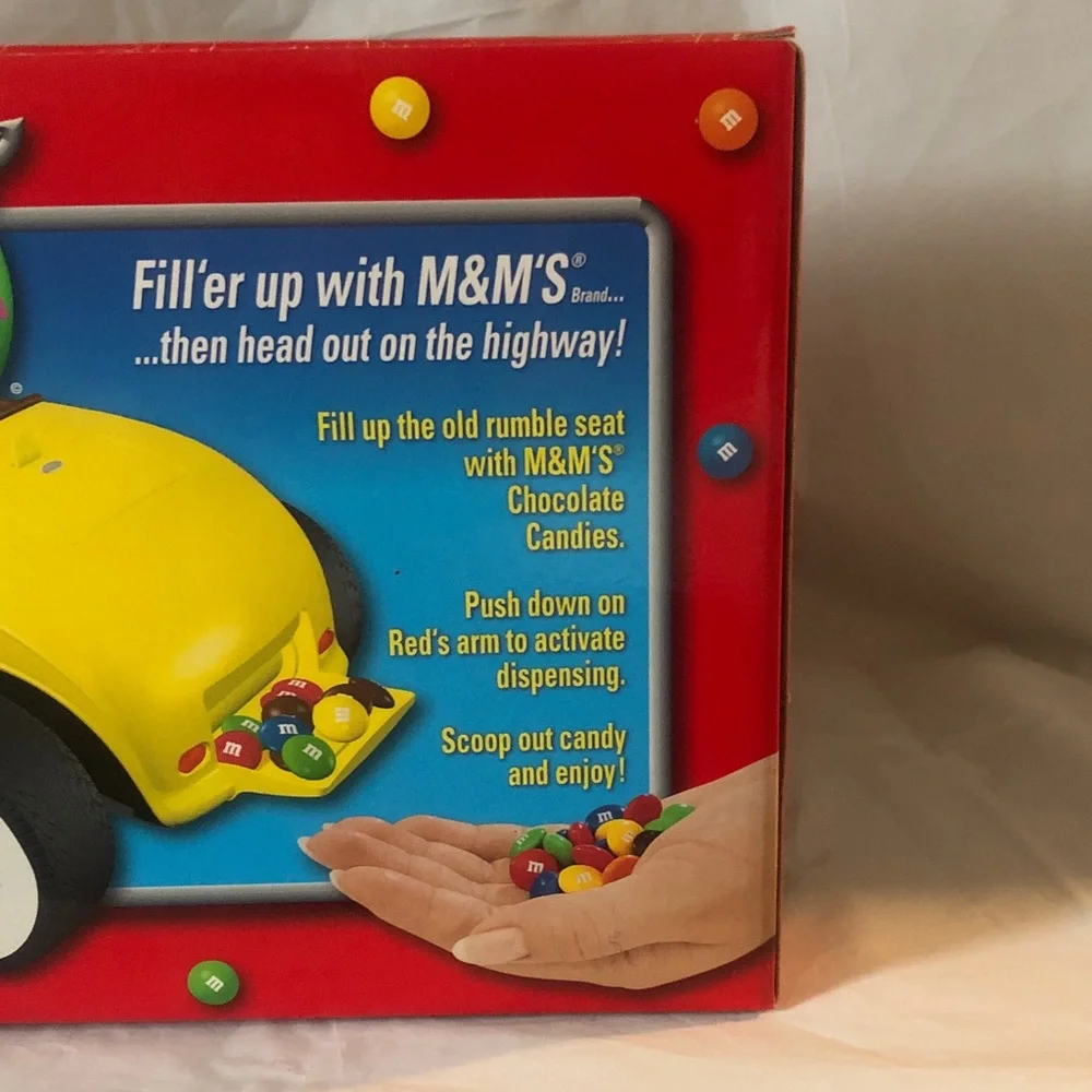 M & M Rebel without a clue Hot Rod candy dispenser new old stock 12” - 3rd in se